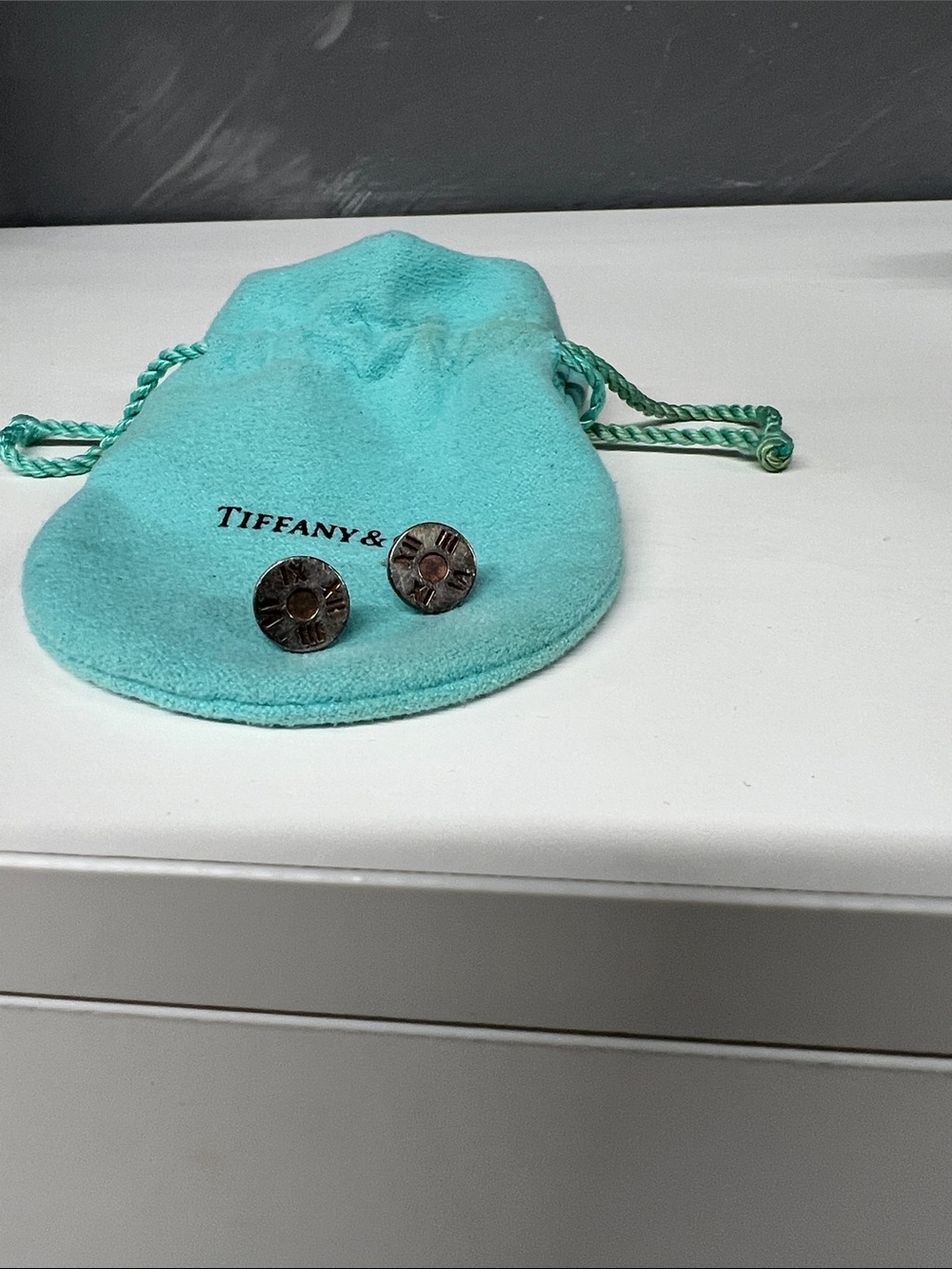 Tiffany & Co. Silver Atlas Stud Earrings